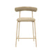 TOV Furniture Liliana Velvet Counter Stool