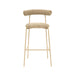 TOV Furniture Liliana Velvet Bar Stool