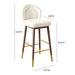 TOV Furniture Hailey Velvet Barstool