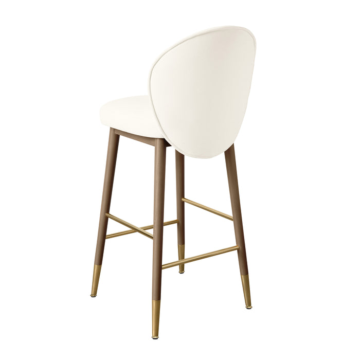 TOV Furniture Hailey Velvet Counter Stool