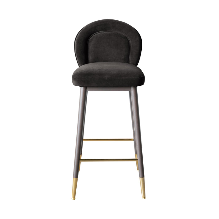 TOV Furniture Hailey Velvet Barstool