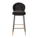 TOV Furniture Hailey Velvet Counter Stool