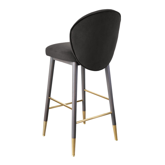 TOV Furniture Hailey Velvet Counter Stool