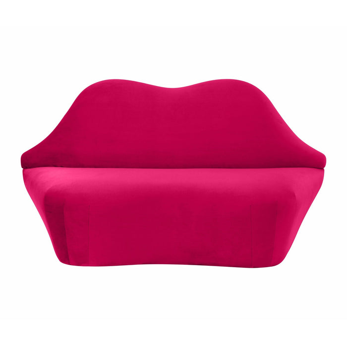 TOV Furniture Lips Velvet Settee