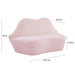 TOV Furniture Lips Blush Velvet Settee