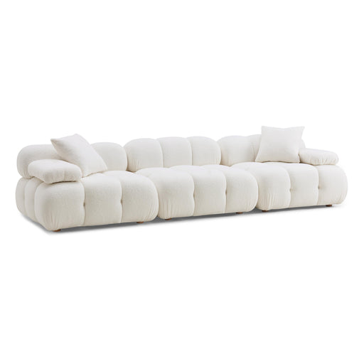 TOV Furniture Calliope Cream Vegan Shearling Modular Sofa