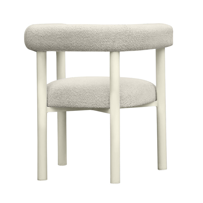 TOV Furniture Jackie Cream Outdoor Textured Dining Chair