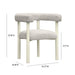 TOV Furniture Jackie Cream Outdoor Textured Dining Chair