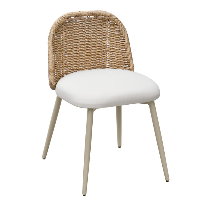 TOV Furniture Alexa Cream Outdoor Dining Chair