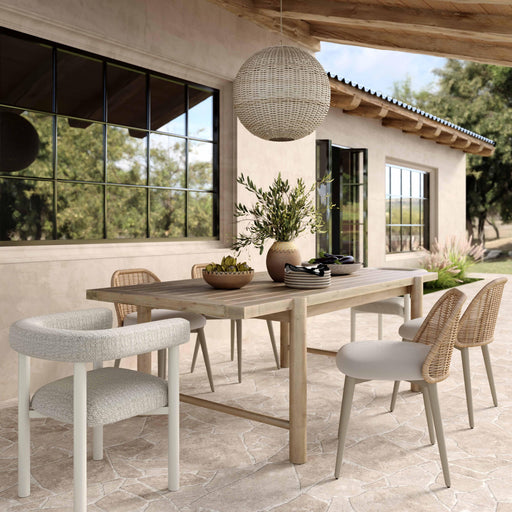 TOV Furniture Alexa Cream Outdoor Dining Chair