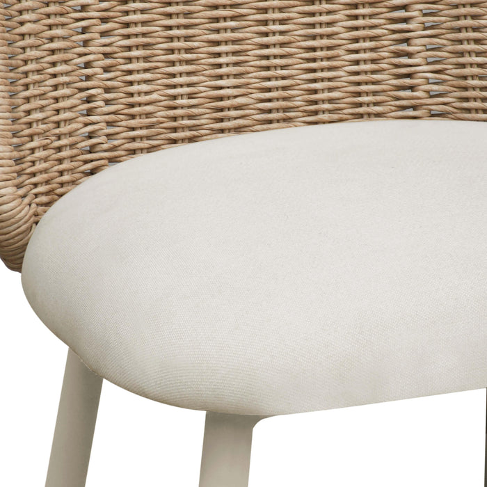 TOV Furniture Alexa Cream Outdoor Dining Chair