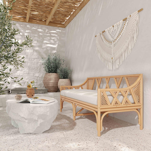 TOV Furniture Jayla Natural Rattan Bench