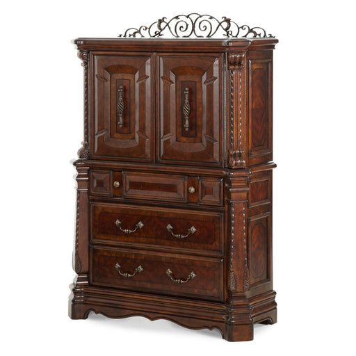 Michael Amini Windsor Court Gentleman's Chest - Vintage Fruitwood