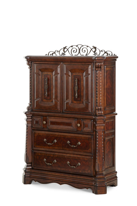 Michael Amini Windsor Court Gentleman's Chest - Vintage Fruitwood