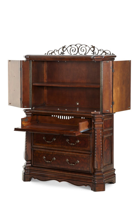 Michael Amini Windsor Court Gentleman's Chest - Vintage Fruitwood