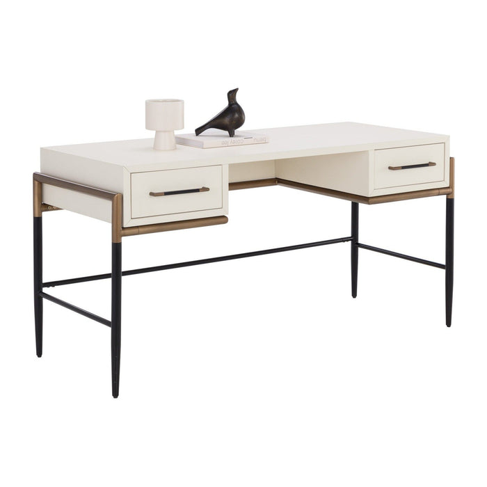 Sunpan Weldrick Desk - Oyster