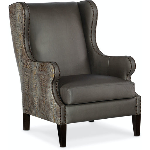 Hooker Furniture Club Chair w/ Faux Croc