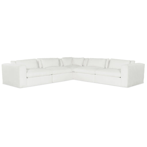 M Furniture WIlder 5 Piece Fabric Sectional