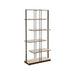 M Furniture Granger Stone & Metal Etagere Bookcase