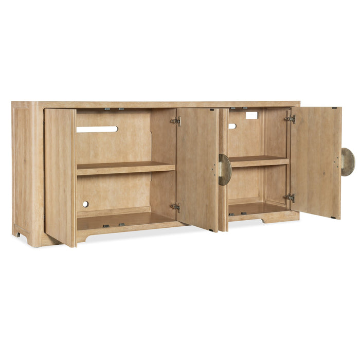 Hooker Furniture Retreat Entertainment Credenza - 2 Shelves