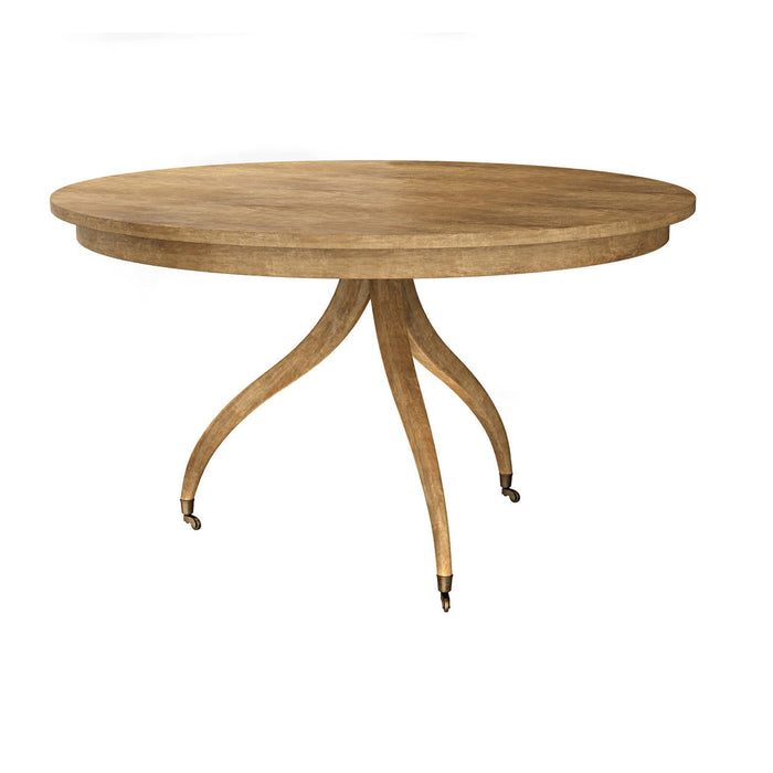 Jonathan Charles Solar Spider Leg Dining Table Single Pedestal