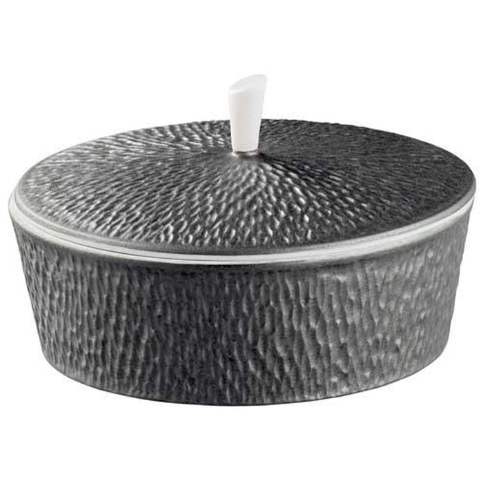 Raynaud Mineral Irise Dark Grey Covered Sugar Bowl