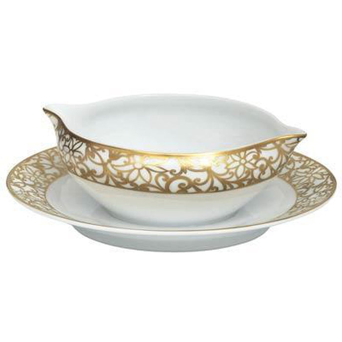 Raynaud Salamanque Or/Gold White Sauce Boat