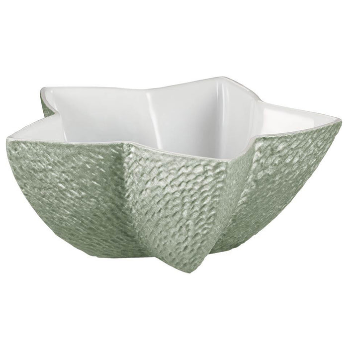 Raynaud Mineral Irise Celadon Star Sugar Bowl