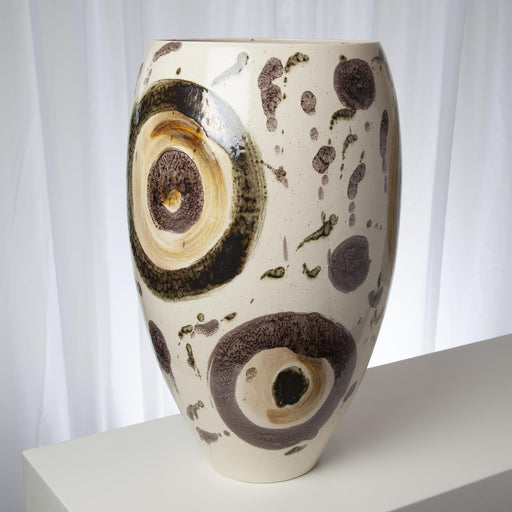 Global Views Earthtone Spots Vase