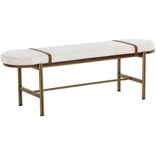 Sunpan Elaine Bench - Polo Club Muslin