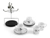 Michael Aram Black Orchid Demitasse Set with Stand