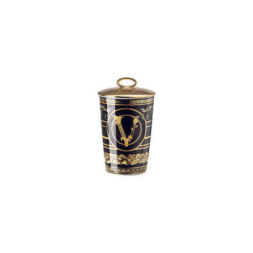 Versace Virtus Gala Scented Votive with Lid - Black