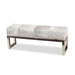 Interlude Home Moro Hide Bench