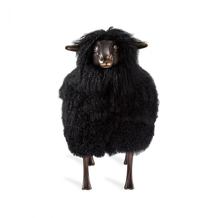 Interlude Home Leon Sheep Sculpture - Black