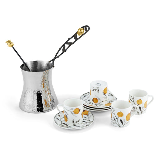 Michael Aram Pomegranate Coffee Pot & Demitasse Set