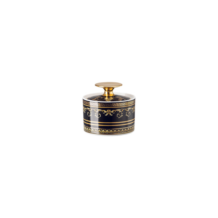 Versace Virtus Gala Sugar Bowl Covered - Black