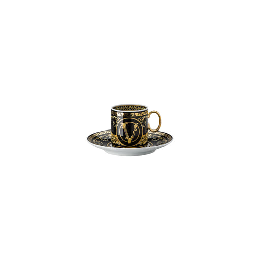 Versace Virtus Gala AD Cup & Saucer - Black