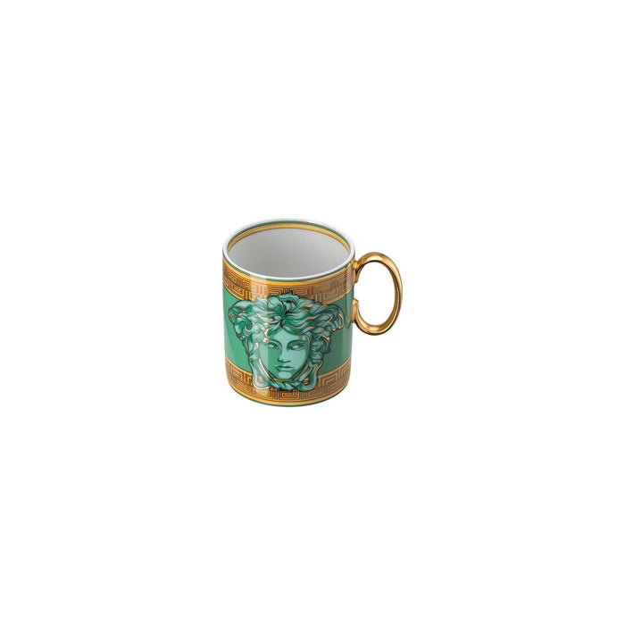 Versace Medusa Amplified Mug With Handle - Green Coin