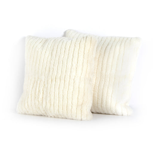 Banded Sheepskin Pillow