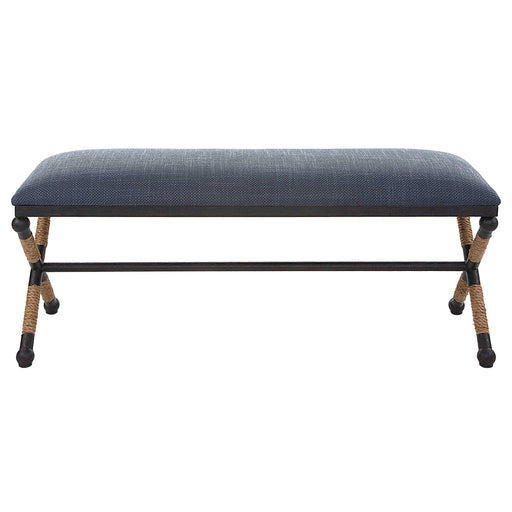 Uttermost Firth Rustic Navy Bench