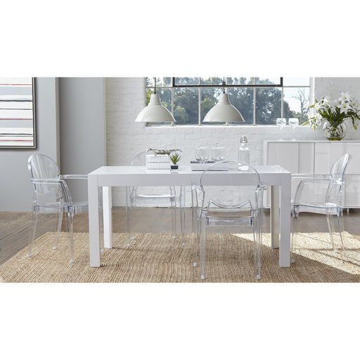 Euro Style Adara-63ÊDiningÊTableÊWhite