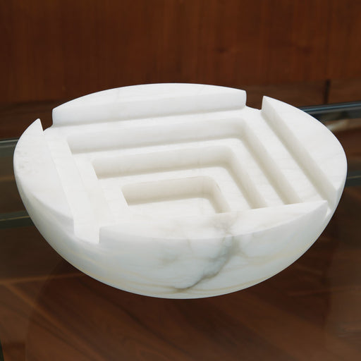 Global Views Stepwell Bowl Alabaster