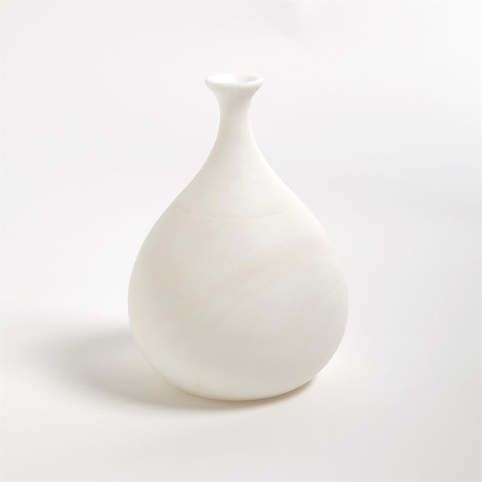 Global Views Alabaster Teardrop Vase