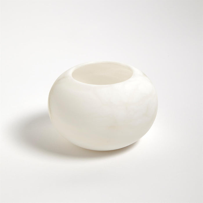 Global Views Alabaster Tea Light Holder