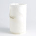 Global Views Alabaster Cylinder Vase White