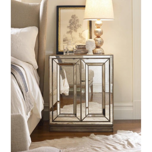 Hooker Furniture Sanctuary Two-Door Mirrored Nightstand