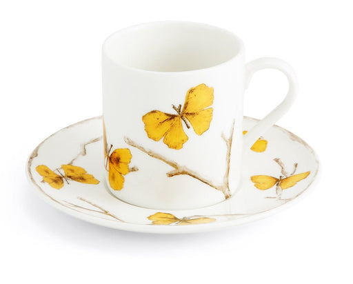 Michael Aram Butterfly Ginkgo Gold Demitasse - Set of 4