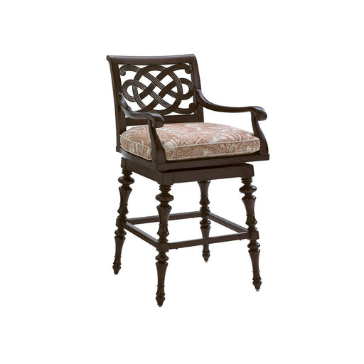 Tommy Bahama Outdoor Royal Kahala Black Sands Swivel Bar Stool