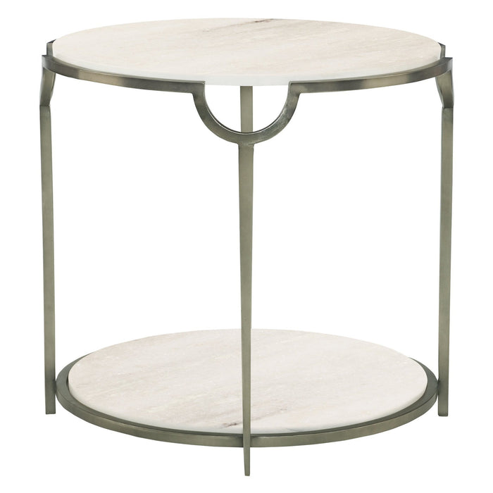 Bernhardt Morello Oval Metal End Table