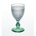 Vista Alegre Bicos Bicolor Goblet with Green Stem